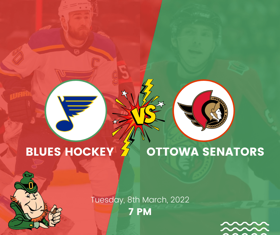 BLUES HOCKEY VS OTTOWA SENATORS 7PM - Maggie O'Brien's